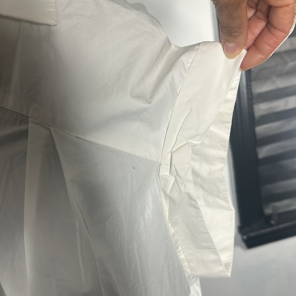 ZARA White Button-Up Shirt Dress - Picture 8 of 15